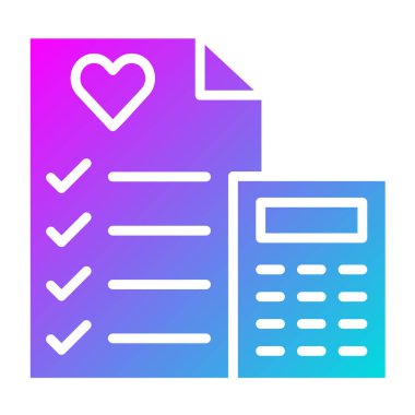 Düğün Maliyeti Vektör Simgesi Tasarım İllüstrasyonu