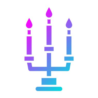 Mum Vektörü Simgesi Tasarım İllüstrasyonu