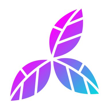 Yaprak Vektörü Simgesi Tasarım İllüstrasyonu