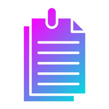 Yapışkan Not Vektör Simgesi Tasarım İllüstrasyonu