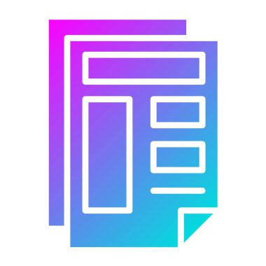 Şablon Vektör Simgesi Tasarım İllüstrasyonu