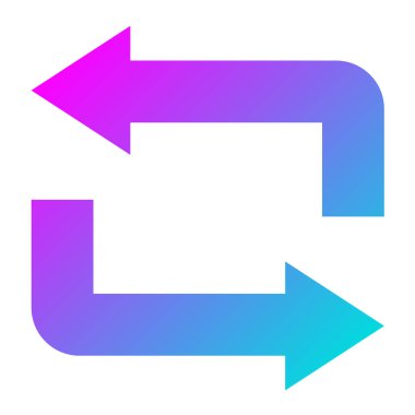 Vektör Simgesi Tasarım İllüstrasyonunu Tekrarla