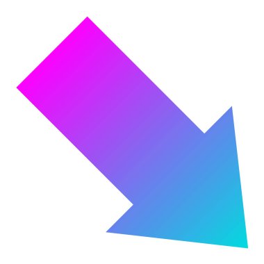 Sağ alt Vektör Simgesi Tasarım İllüstrasyonu