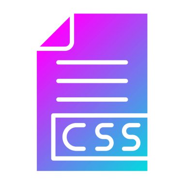 CSS Vektör Simgesi Tasarım İllüstrasyonu