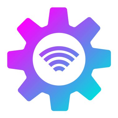 Gear Vektör Simgesi Tasarım İllüstrasyonu