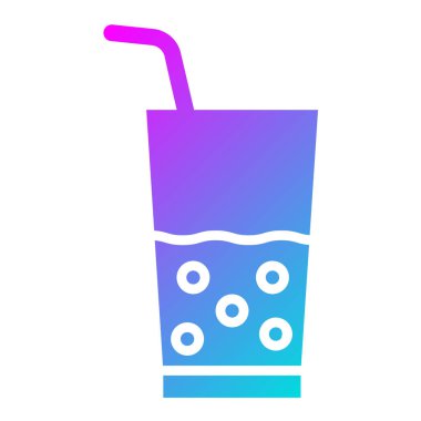 Meyve suyu Vektörü Simgesi Tasarımı Çizimi