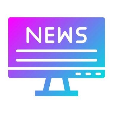 Haber Vektörü Simgesi Tasarım İllüstrasyonu