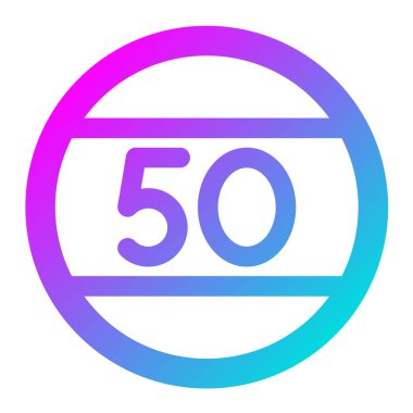 Hız sınırı Vektör Simgesi Tasarım İllüstrasyonu