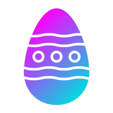 Yumurta Vektörü Simgesi Tasarım İllüstrasyonu