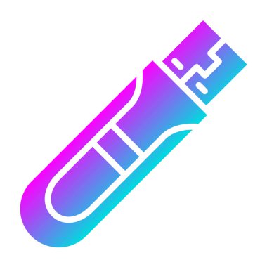 USB Vektör Simgesi Tasarım İllüstrasyonu