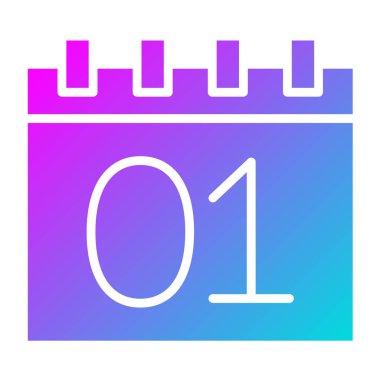 Takvim Vektörü Simgesi Tasarım İllüstrasyonu