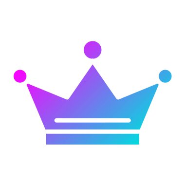 Crown Vektör Simgesi Tasarım İllüstrasyonu
