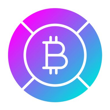 Bitcoin Vektör Simgesi Tasarım İllüstrasyonu