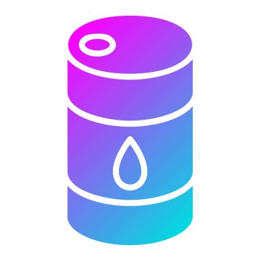 Gaz Vektörü Simgesi Tasarım İllüstrasyonu