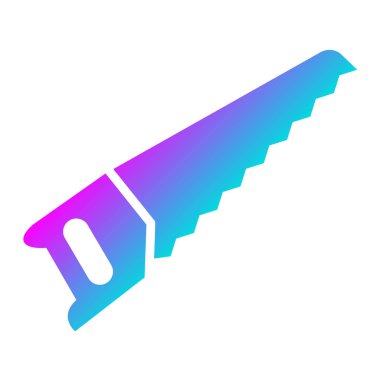 Saw Vektör Simgesi Tasarım İllüstrasyonu