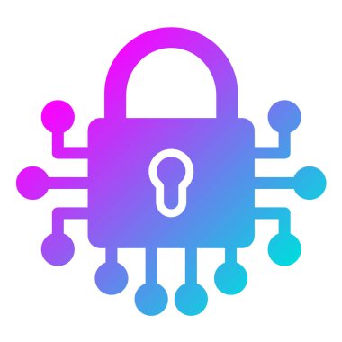 Kilit Vektörü Simgesi Tasarım İllüstrasyonu