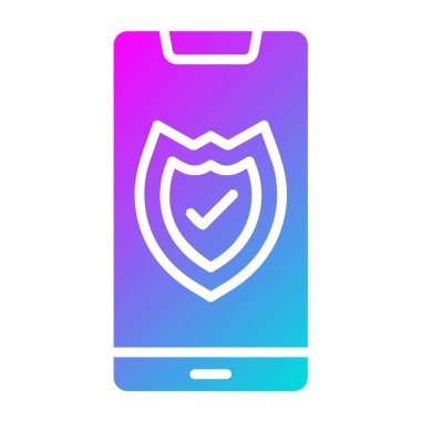 Akıllı Telefon Vektör Simgesi Tasarım İllüstrasyonu