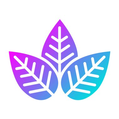 Yaprak Vektörü Simgesi Tasarım İllüstrasyonu