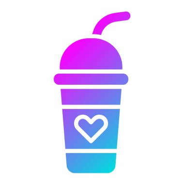 Frappe Vektör Simgesi Tasarım İllüstrasyonu