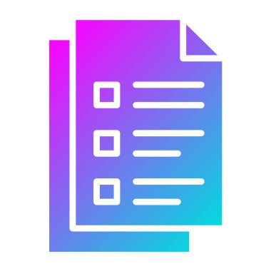 Belge Vektörü Simgesi Tasarım İllüstrasyonu