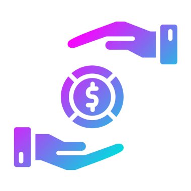 Maaş Vektörü Simgesi Tasarım İllüstrasyonu