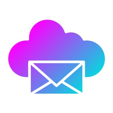 E- posta Vektör Simgesi Tasarım İllüstrasyonu