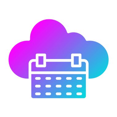 Takvim Vektörü Simgesi Tasarım İllüstrasyonu