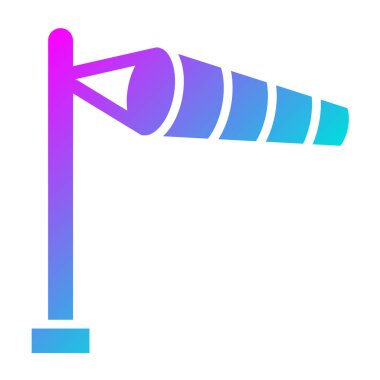 Windsock Vector Icon Design Illustration clipart