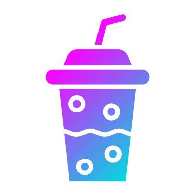 Plastik bardak Vektör Simgesi Tasarım İllüstrasyonu