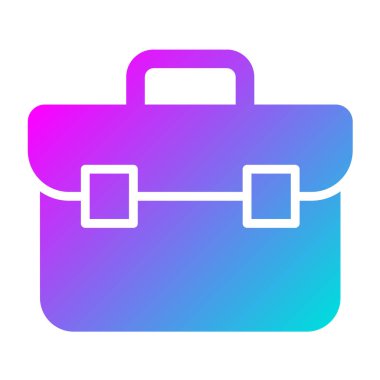 Evrak Çantası Vektör Simgesi Tasarımı İllüstrasyonu