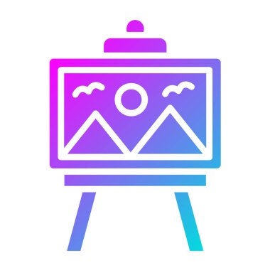 Boyama Vektörü Simgesi Tasarım İllüstrasyonu