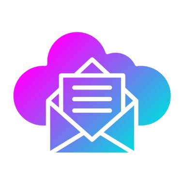 İleti Vektörü Simgesi Tasarım İllüstrasyonu