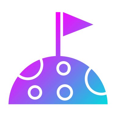 Bayrak Vektörü Simgesi Tasarım İllüstrasyonu