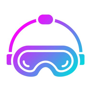 Güvenlik gözlükleri Vektör Simgesi Tasarım İllüstrasyonu