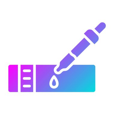 Mikroskop Slaytı Vektör Simgesi Tasarım İllüstrasyonu