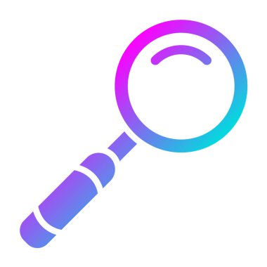 Loupe Vektör Simgesi Tasarım İllüstrasyonu