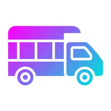 Kamyon Vektörü simgesi tasarımı illüstrasyonu