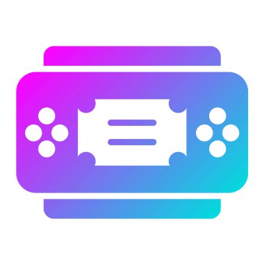 Konsol Vektör Simgesi Tasarım İllüstrasyonu