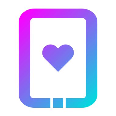 Tablet Vektör Simgesi Tasarım İllüstrasyonu