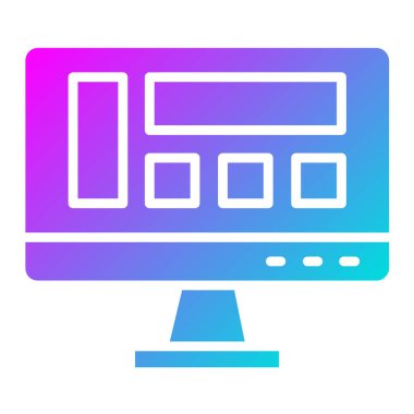Düzen Vektörü Simgesi Tasarım İllüstrasyonu