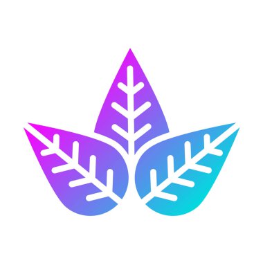 Yaprak Vektörü Simgesi Tasarım İllüstrasyonu