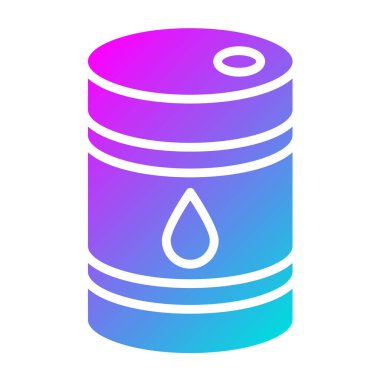 Yağ varili Vektör Simgesi Tasarım Çizimi