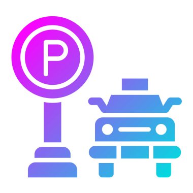 Park Vektörü Simgesi Tasarım İllüstrasyonu