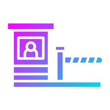 Kontrol Noktası Vektör Simgesi Tasarım İllüstrasyonu