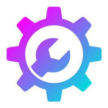 Bakım Vektörü Simgesi Tasarım İllüstrasyonu