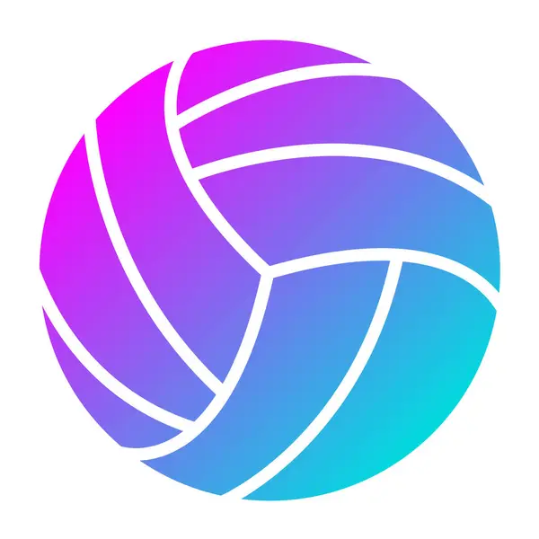 Voleybol Vektör Simgesi Tasarım Çizimi