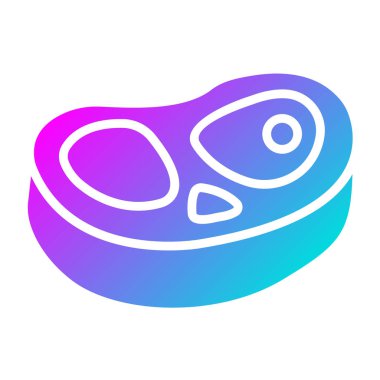 Et Vektörü Simgesi Tasarım İllüstrasyonu