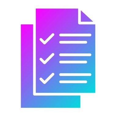 Liste Vektörü Simgesi Tasarım İllüstrasyonu