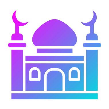 Minaret Vektör Simgesi Tasarım İllüstrasyonu