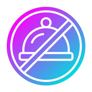 Yeme Vektörü Simgesi Tasarım Çizimi Yok